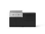 NewAge Outdoor Kitchens Stainless-Steel 4-Piece Cabinet Set with 3 Drawer, Grill Cabinet, Platinum Griddle and Countertop-75180-Garage Giant 