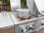 NewAge Outdoor Kitchens Aluminum 6-Piece Cabinet Set with Casters and Platinum Grill, Dual Side Burner, Bar, Grill Cabinet, Countertop-72552-Garage Giant 