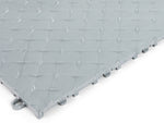 NewAge Garage Flooring Diamond Pattern Polypropylene Garage Flooring Tiles 400 sq. ft. Flooring Bundle - Platinum 