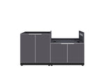 NewAge Outdoor Kitchens Aluminum 2-Piece Cabinet set with 2 Door and Grill Cabinet-67596-Garage Giant 