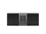 NewAge Outdoor Kitchens Stainless Steel 5-Piece Cabinet Set with 3-Drawer, 2-Door Cabinet, Countertops and Fridge-71533-Garage Giant 