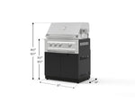 NewAge Outdoor Kitchens Stainless Steel 2-Piece Cabinet set with Grill Cabinet and Platinum Grill-74785-Garage Giant 
