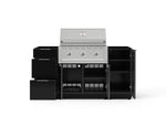 NewAge Outdoor Kitchens Outdoor Grill Island Aluminum 6-Piece Cabinet Set with 1 Door, 3 Drawer, Grill Cabinet, Performance Grill and Countertops - (Liquid Propane) 