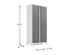 NewAge Garage Cabinets Bold Series 36in RTA Locker in Platinum-49321-Garage Giant 