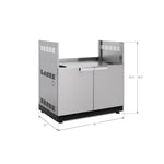 Newage Products Outdoor Kitchen Stainless Steel Gas Grill Cabinet-70007-33-Garage Giant 