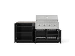 NewAge Outdoor Kitchens Aluminum 4-Piece Cabinet Set with Base, Grill Cabinet, Performance Grill, and Countertop-73485-Garage Giant 