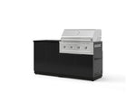 NewAge Outdoor Kitchens Aluminum 4-Piece Cabinet Set with Base, Grill Cabinet, Performance Grill, and Countertop-73448-Garage Giant 