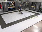 NewAge Garage Flooring Diamond Pattern Polypropylene Garage Flooring Tiles 600 sq. ft. Flooring Bundle - Platinum 