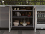 NewAge Outdoor Kitchens Aluminum 4-Piece Cabinet Set with Base, Grill Cabinet, Platinum Griddle and Countertop-74992-Garage Giant 