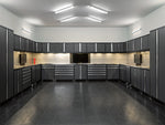 NewAge Garage Flooring Stone Composite LVT 1000 sq. ft. Flooring Kit - Slate Grey 
