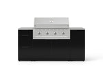 NewAge Outdoor Kitchens Outdoor Grill Island Aluminum 6-Piece Cabinet Set with 1 Door, 3 Drawer, Grill Cabinet, Performance Grill and Countertops 