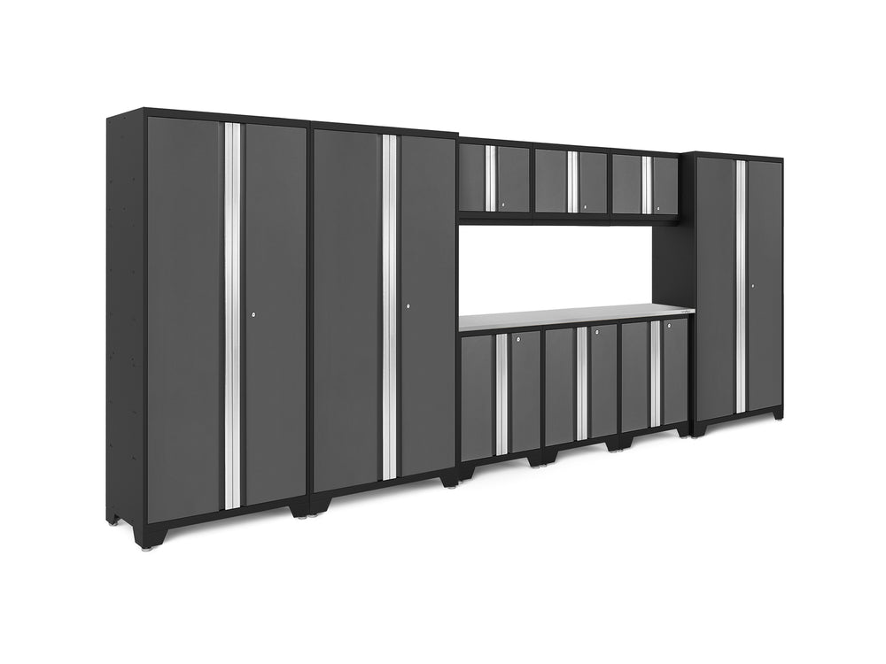 NewAge Garage Cabinets Bold Series 10-Piece Cabinet Set with 36 in. RTA Lockers-73037-Garage Giant