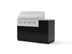 NewAge Outdoor Kitchens Outdoor Grill Island Aluminum 4-Piece Cabinet Set with 1 Door, Grill Cabinet, Performance Grill and Countertop | 75743 