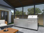 NewAge Outdoor Kitchens Stainless-Steel 3-Piece Cabinet Set with 3-Drawer, Bar and Grill Cabinet-65103-Garage Giant 