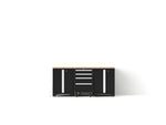 NewAge Garage Cabinets Bold XL Series 4PC Garage Cabinetry Set, 20-24 Gauge Steel, Fully Welded, 72" W x 18" D x 35.75" H-64584-Garage Giant 