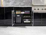 NewAge Outdoor Kitchens Aluminum 5-Piece Cabinet Set with Bar, Grill, Sink Cabinet, Performance Grill, and Countertop - (Natural Gas) 