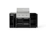 NewAge Outdoor Kitchens Outdoor Grill Island Aluminum 5-Piece Cabinet Set with Sink, 1 Door, Grill Cabinet, Performance Grill and Stainless Steel Countertop - (Liquid Propane) 