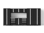 NewAge Garage Cabinets Bold Series XL 10-Piece Garage Cabinets Set with Tool, Base, Wall Cabinets and 30 in. Lockers-64039-Garage Giant 