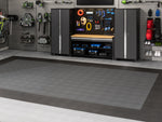 NewAge Garage Flooring Diamond Pattern Polypropylene Garage Flooring Tiles 400 sq. ft. Flooring Bundle - Black and Grey Checkered Pattern-12570-Garage Giant 