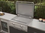 NewAge Outdoor Kitchens Aluminum 5-Piece Cabinet Set with 3 Drawer, Bar, Grill Cabinet, Platinum Griddle and Countertop-74951-Garage Giant 