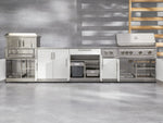 NewAge Outdoor Kitchens Classic Stainless Steel Gas Grill Cabinet-70413-Garage Giant 