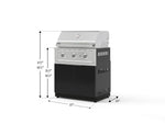 NewAge Outdoor Kitchens Aluminum 2-Piece Cabinet Set with Grill Cabinet and Performance Grill-72906-Garage Giant 
