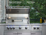 NewAge Outdoor Kitchens 6-Piece Cabinet Set in Stainless Steel with Countertops-65089-Garage Giant 