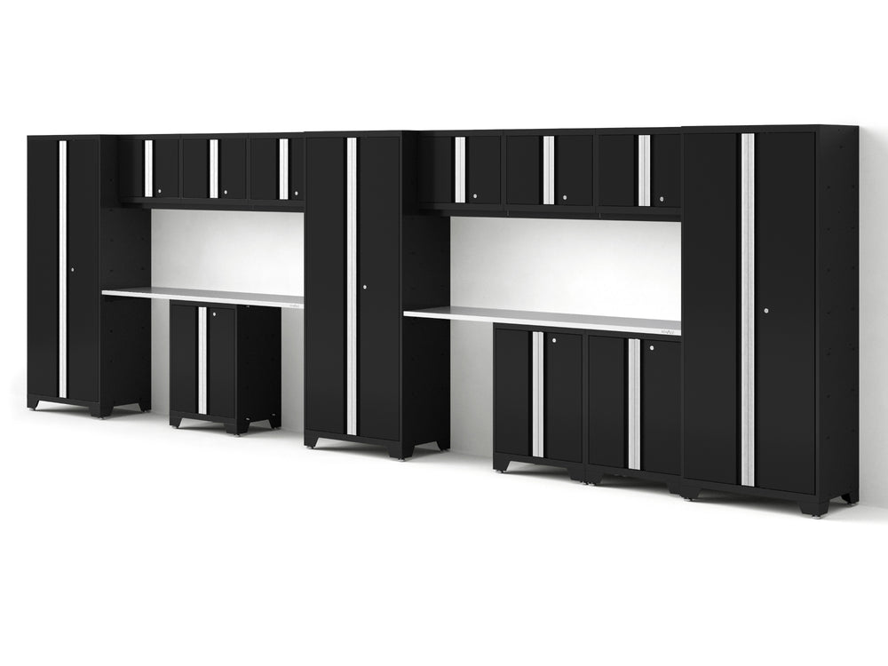 NewAge Garage Cabinets Bold Series 14PC Garage Cabinetry Set, 24-Gauge Steel, Fully Welded, 234