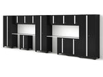 NewAge Garage Cabinets Bold Series 14PC Garage Cabinetry Set, 24-Gauge Steel, Fully Welded, 234" W x 18" D x 76.75" H-55842-Garage Giant 