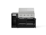 NewAge Outdoor Kitchens Outdoor Grill Island Stainless-Steel 3-Piece Cabinet Set with Sink, Grill Cabinet, and Performance Grill 