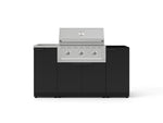 NewAge Outdoor Kitchens Outdoor Grill Island Stainless-Steel 5-Piece Cabinet Set with Sink, 1 Door, Grill Cabinet, Performance Grill and Stainless Steel Countertop - (Natural Gas) 