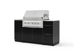 NewAge Outdoor Kitchens Outdoor Grill Island Aluminum 5-Piece Cabinet Set with Sink, 3 Drawer, Grill Cabinet, Platinum Grill and Stainless Steel Countertop - (Liquid Propane) | Garage Giant 