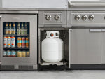 NewAge Outdoor Kitchens Stainless Steel 6-Piece Cabinet Set with Platinum Grill, Dual Side Burner, Bar and Grill Cabinet and Stainless Steel Countertop.-71548-Garage Giant 