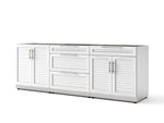 NewAge Outdoor Kitchens Stainless Steel 3-Piece Cabinet Set with 2-Door, 3-Drawer and Bar Cabinet-67693-Garage Giant 