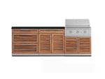 NewAge Outdoor Kitchens Stainless-Steel 5-Piece Cabinet Set with 3 Drawer, 2-Door with Drawer, Performance Grill, Grill Cabinet and Countertop-71316-Garage Giant 