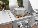 NewAge Outdoor Kitchens Stainless Steel Platinum Dual Side Burner with Cart and Casters-66285-Garage Giant 