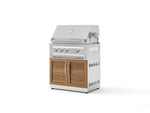NewAge Outdoor Kitchens Stainless Steel 2-Piece Cabinet set with Grill Cabinet and Platinum Grill-74815-Garage Giant 
