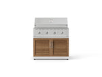 NewAge Outdoor Kitchens Stainless Steel 2-Piece Cabinet set with Grill Cabinet and Performance Grill-74814-Garage Giant 