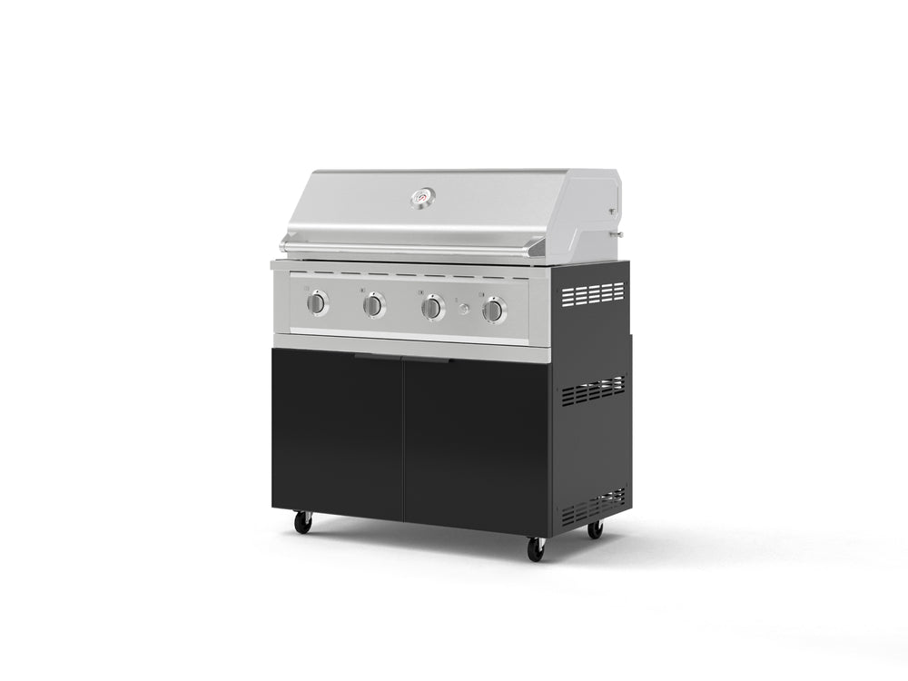 NewAge Outdoor Kitchens Aluminum 2-Piece Cabinet Set with Casters, Grill Cabinet and Performance Grill-72911-Garage Giant
