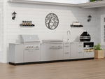 NewAge Outdoor Kitchens Classic Series 4-Piece Griddle Island · 304 Stainless Steel · SS Door · Platinum Griddle 