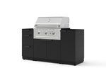 NewAge Outdoor Kitchens Outdoor Grill Island Stainless-Steel 5-Piece Cabinet Set with 1 Door, 3 Drawer, Grill Cabinet and Performance Grill - (Liquid Propane) | Garage Giant 