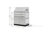 NewAge Outdoor Kitchens Stainless Steel 2-Piece Cabinet set with Grill Cabinet and Platinum Grill-72949-Garage Giant 