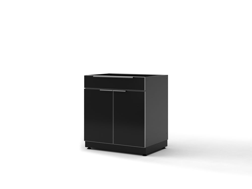 NewAge Outdoor Kitchens Aluminum Steel 32 in. 2-Door with Drawer Cabinet-70508-Garage Giant