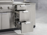 NewAge Outdoor Kitchens Classic Series 4-Piece Griddle Island · 304 Stainless Steel · SS Door · Platinum Griddle 