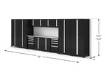 NewAge Garage Cabinets Bold Series XL 14-Piece Garage Cabinets Set with Tool, Base, Wall Cabinets and 30 in. Lockers-64043-Garage Giant 