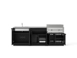 NewAge Outdoor Kitchens Stainless-Steel 5-Piece Cabinet Set with Sink, Bar, Grill Cabinet, Platinum Griddle and Countertop-74966-Garage Giant 