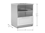 NewAge Outdoor Kitchens Stainless Steel Kamado Cabinet-70410-Garage Giant 