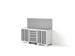 NewAge Garage Cabinets Bold XL Series 4PC Garage Cabinetry Set, 20-24 Gauge Steel, Fully Welded, 72" W x 18" D x 58.5" H-64589-Garage Giant 