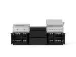 NewAge Outdoor Kitchens Stainless Steel 6-Piece Cabinet Set with 3 Drawer, Grill Cabinet, Platinum Griddle, Grill and Countertop-75157-Garage Giant 