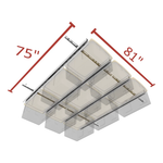 E-Z Garage Storage Tote Slide Pro Overhead Bin Storage Rack (Adjustable) 